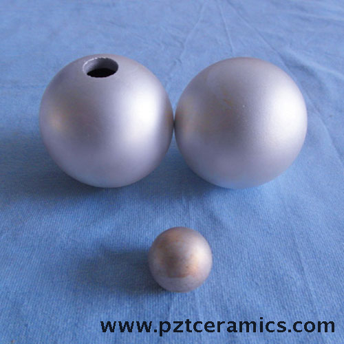 Composant céramique piézoélectrique forme sphère et hémisphère